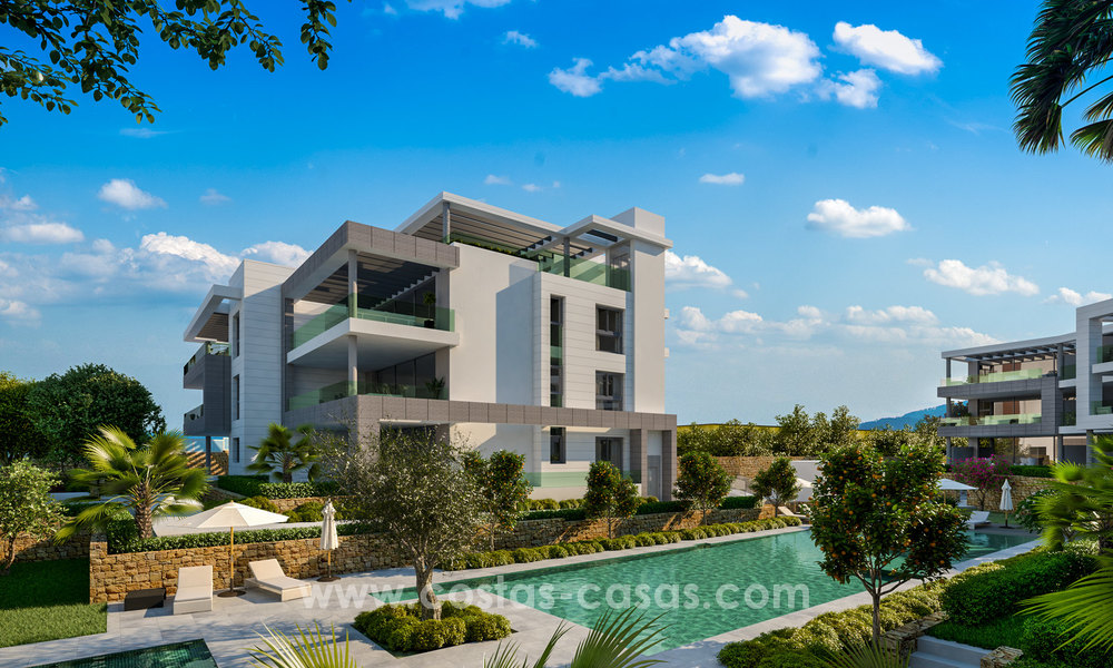 Apartamentos y áticos modernos cerca de la playa en venta entre Estepona - Marbella 5599