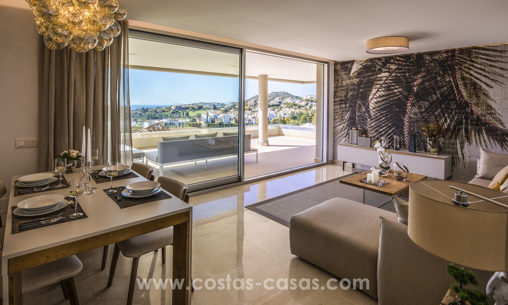 Nuevos y modernos apartamentos en venta en Benahavis - Marbella. 7354