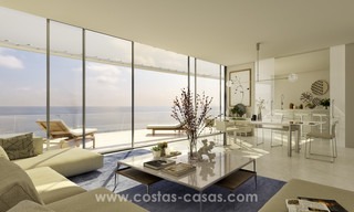 Promoción espectacular de apartamentos modernos en primera línea de playa en venta en Estepona, Costa del Sol. Listo para mudarse. 3828 