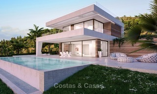 ¡Oportunidad! Primera línea de Golf, villas modernas con vistas panorámicas en venta, en La Nueva Milla de Oro, Estepona - Marbella 1248 