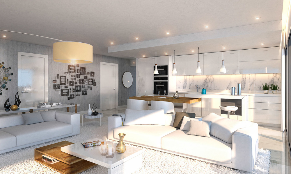 Apartamentos modernos a estrenar en venta en la Nueva Milla de Oro, entre Marbella y Estepona 3391