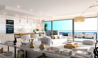 Apartamentos modernos a estrenar en venta en la Nueva Milla de Oro, entre Marbella y Estepona 3397 