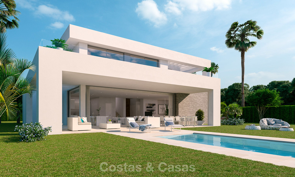 Villas modernas de lujo en venta en una nueva urbanización en Mijas, Costa del Sol 4065