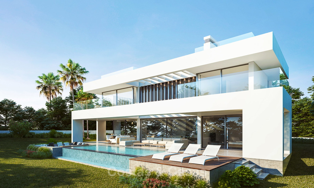 Lujosa y moderna villa contemporánea en venta con espectaculares vistas al mar, Estepona, Costa del Sol 3997