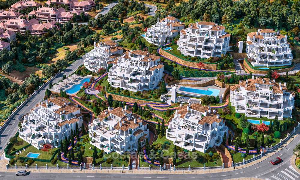 Impresionantes apartamentos de lujo en venta en un exclusivo complejo en Nueva Andalucia - Marbella con vistas al golf y mar 4321
