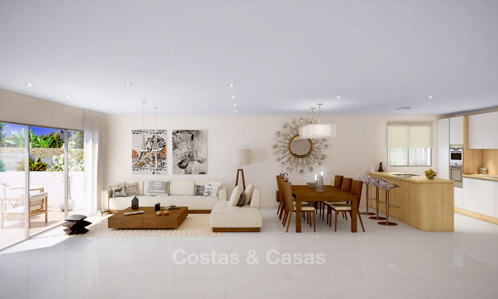 Nuevas y modernas casas adosadas sobre plano en venta en Nueva Andalucia - Marbella 4501