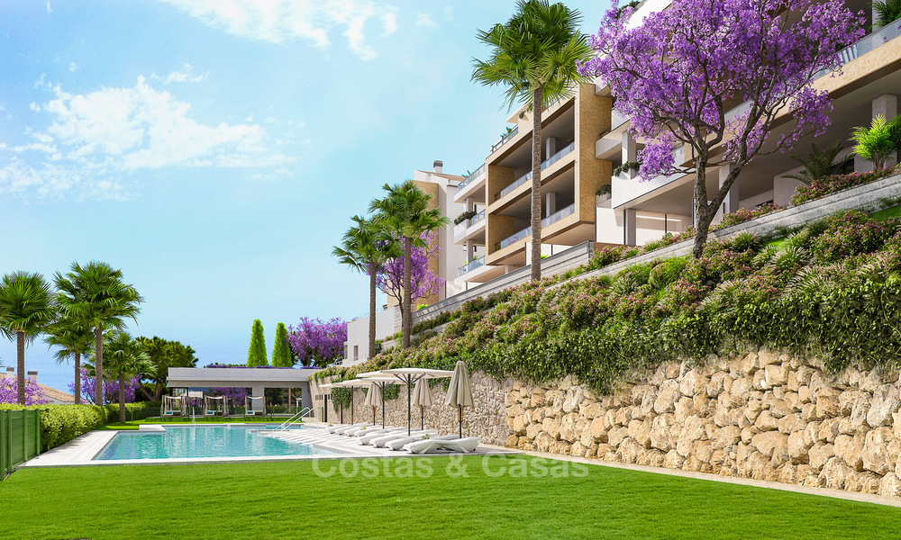 Apartamentos modernos a buen precio con fantásticas vistas al mar en venta en Benalmádena, Costa del Sol 4517