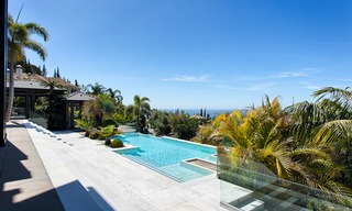 Exclusiva y majestuosa villa de diseño moderno con impresionantes vistas al mar en venta, Milla de Oro, Marbella 4524 