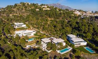 Nuevas villas de lujo contemporáneas con vistas al mar en venta, en una urbanización exclusiva en Benahavis - Marbella 21656 