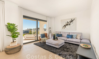 Elegantes apartamentos nuevos y modernos con vistas al mar en venta, Manilva, Costa del Sol 23758 