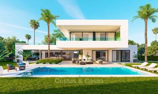 Impresionante villa de lujo contemporáneo en venta, con vistas al mar y al golf, Nueva Andalucia, Marbella 8203 