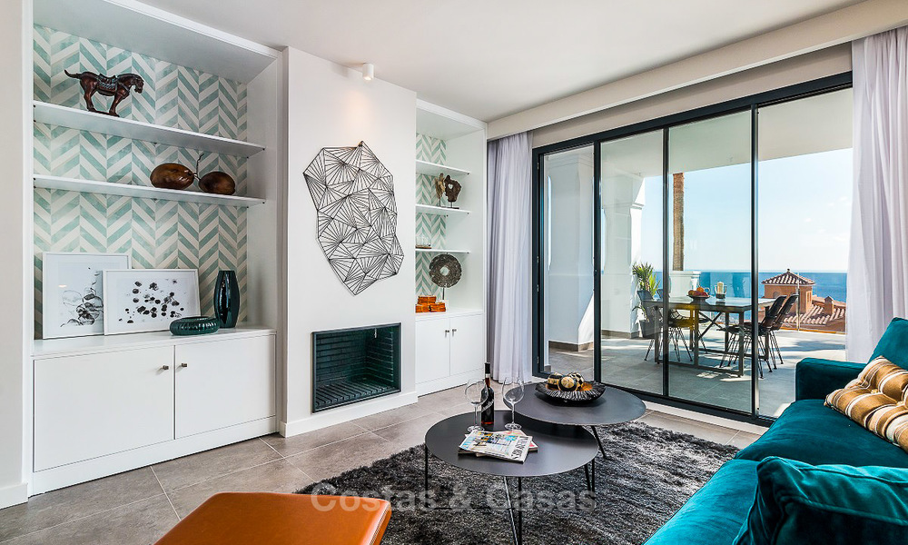 Amplios y modernos apartamentos de lujo en un nuevo complejo de wellness en venta, con vistas al mar, Manilva - Costa del Sol. 10113