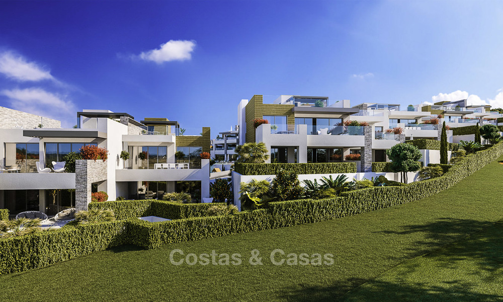 Apartamentos de lujo modernos y a estrenar con vistas al mar en venta en primera línea de golf - Marbella Este 11611