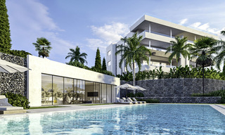 Nuevos apartamentos de lujo en primera línea de golf, con vistas al mar y al golf en venta en el este de Marbella 16771 