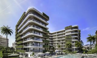 Impresionantes nuevos apartamentos de lujo en un exclusivo complejo en venta, a poca distancia de la playa, en el centro de Fuengirola, Costa del Sol 18716 