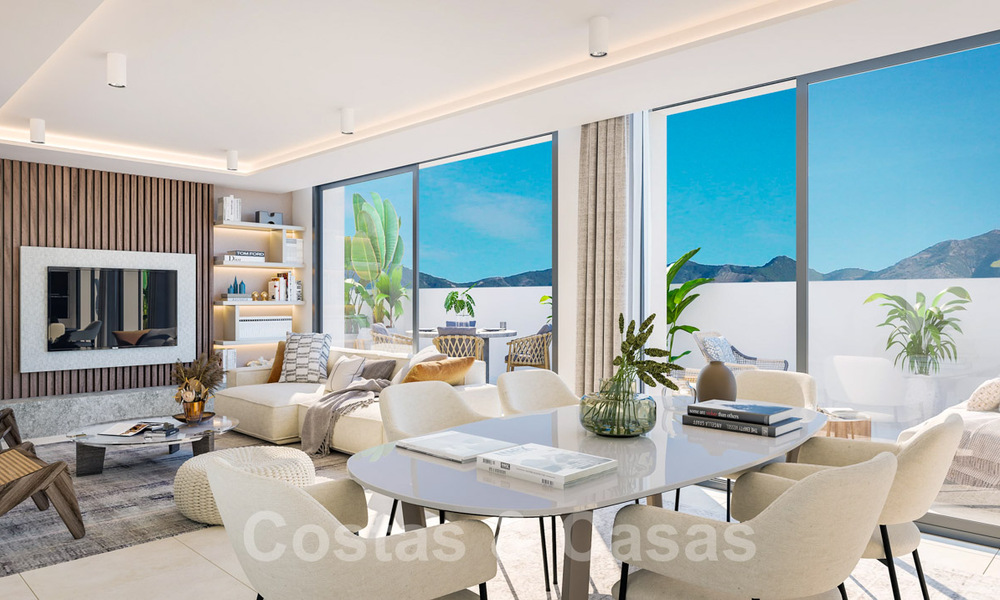 Impresionantes nuevos apartamentos de lujo en un exclusivo complejo en venta, a poca distancia de la playa, en el centro de Fuengirola, Costa del Sol 40239