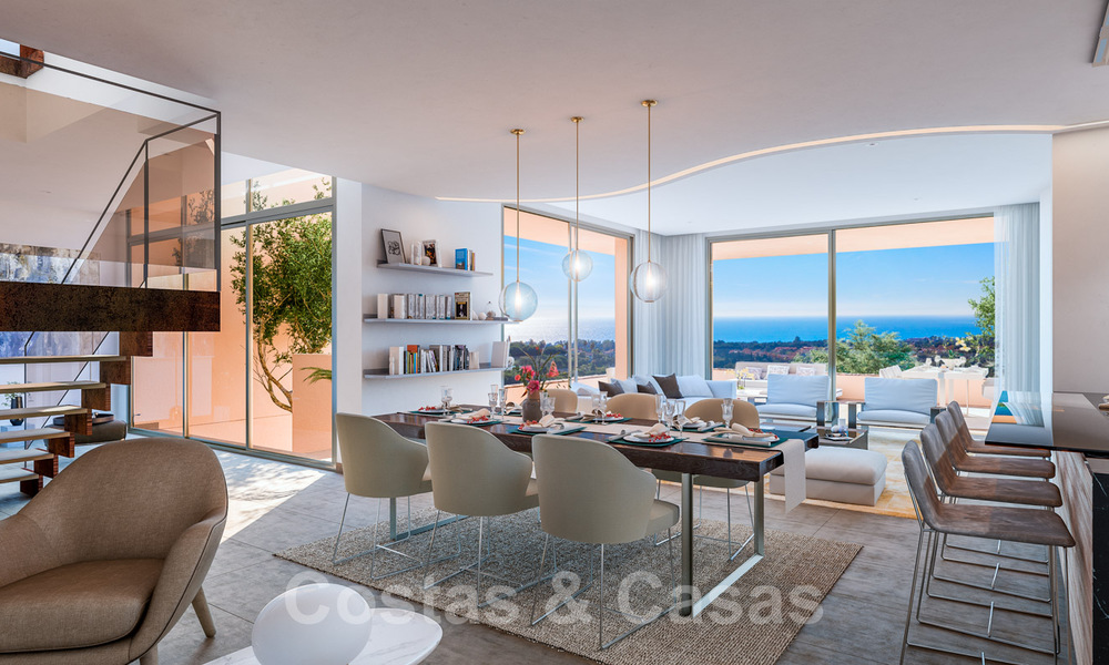 Fantásticos parcelas por villas con licencia aprobada y vistas panorámicas al mar en venta en Marbella Este 36439