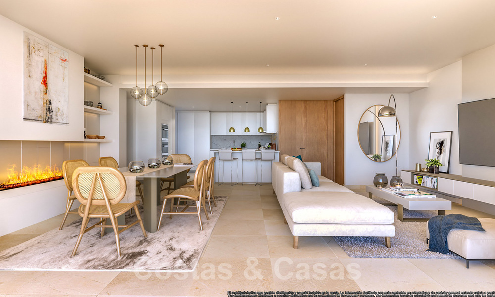 Nuevos apartamentos de lujo con vistas panorámicas, en venta en un nuevo y asombroso complejo de montaña en Benahavis, Marbella 21171
