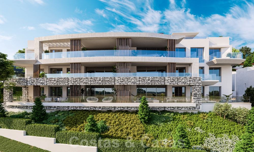 Nuevos apartamentos de lujo con vistas panorámicas, en venta en un nuevo y asombroso complejo de montaña en Benahavis, Marbella 21173