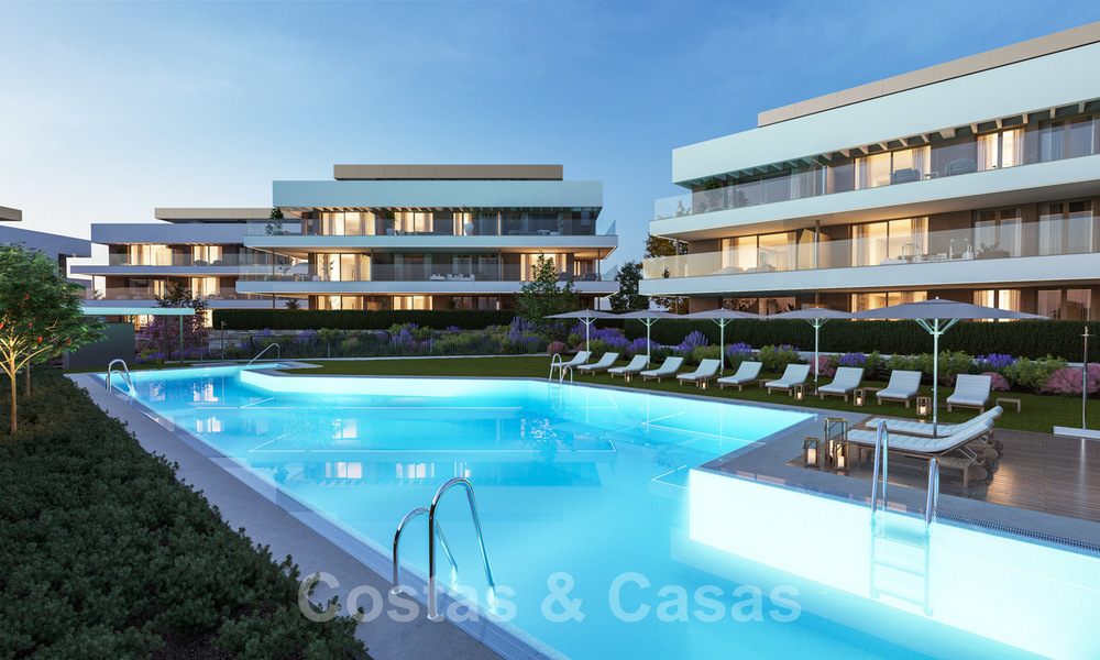 Nuevos apartamentos modernos de lujo con vistas al mar en venta en la Nueva Milla de Oro entre Marbella y Estepona 21544
