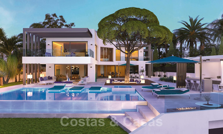 Una villa única y contemporánea a la venta con increíbles vistas al mar en Marbella Este 24744