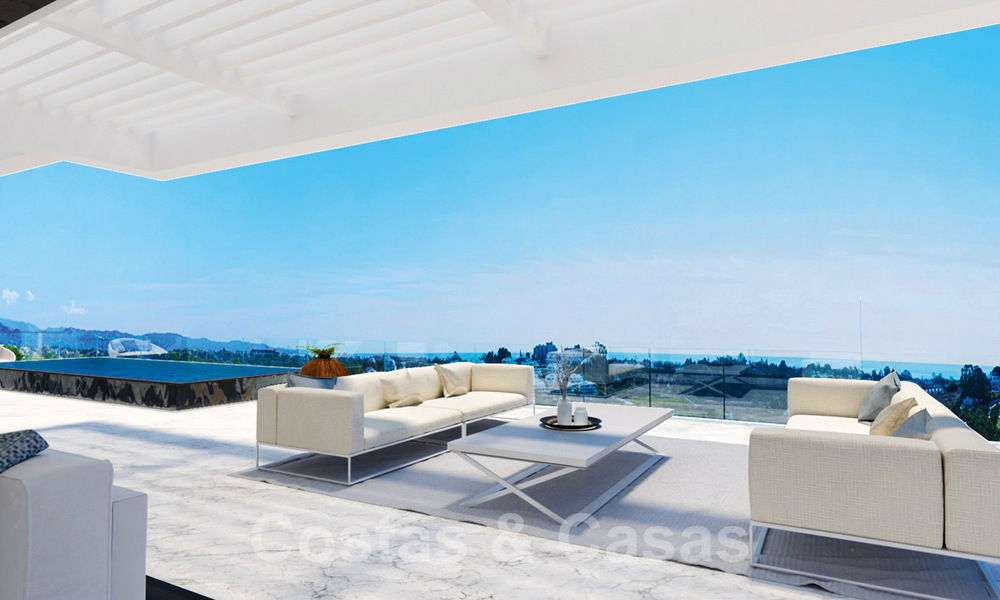 Amplio y moderno apartamento de lujo en venta con piscina privada en una residencia segura en Benahavis - Marbella 29042