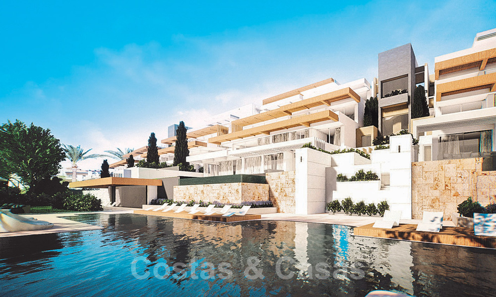 Amplio y moderno apartamento de lujo en venta con piscina privada en una residencia segura en Benahavis - Marbella 29044