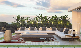 Nueva urbanización frente a la playa. Venta de villas de ultra lujo en primera línea de playa en Marbella 37834 