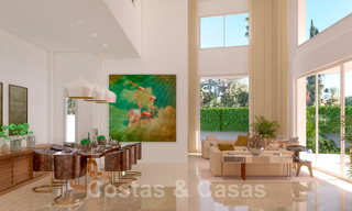 Moderna villa de lujo en venta en una exclusiva urbanización a un paso de la playa en la Milla de Oro de Marbella 38792 