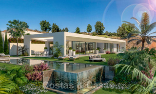 Villa moderna en venta en el campo de golf de Mijas con vistas panorámicas al mar 39800 