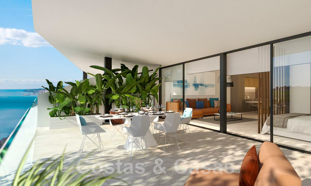 Apartamentos de lujo sostenibles, en venta, en una ubicación privilegiada con vistas panorámicas al mar, situados entre Benalmádena y Fuengirola - Costa del Sol 43951