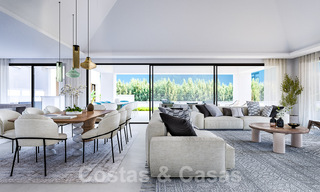 Parcela + proyecto de construcción exclusivo en venta para una villa de diseño en la Nueva Milla de Oro en Marbella - Estepona 52795 