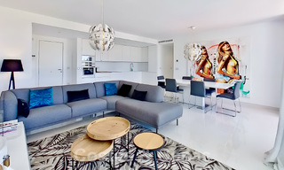 Moderno apartamento con jardín en venta con 3 dormitorios en resort de golf en la Nueva Milla de Oro entre Marbella y Estepona 53245 