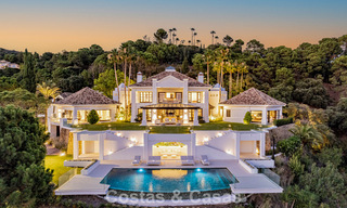 Villa de lujo en venta con vistas al mar, situada en la exuberante vegetación del exclusivo campo de golf La Zagaleta, Marbella - Benahavis 54110