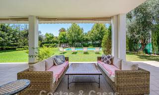 Villa mediterránea de lujo de una sola planta en venta en una zona residencial aislada en la Milla de Oro de Marbella 55742 