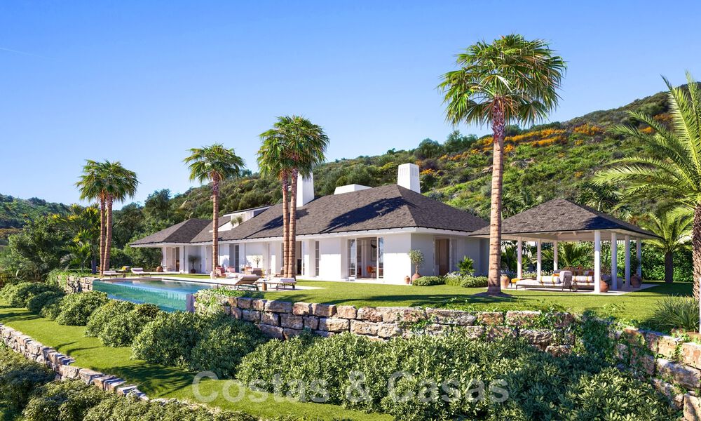 Nueva villa de lujo con piscina infinita y vistas panorámicas al mar en venta sobre plano, en un resort de golf de 5 estrellas en la Costa del Sol 57860