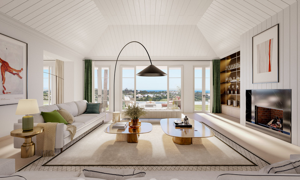 Nueva villa de lujo con piscina infinita y vistas panorámicas al mar en venta sobre plano, en un resort de golf de 5 estrellas en la Costa del Sol 57865