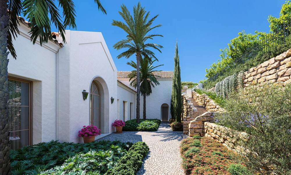 Nueva, mediterránea villa de lujo en venta con vistas panorámicas al golf y al mar en un resort de golf de 5 estrellas en la Costa del Sol 57786