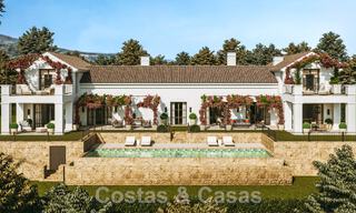 Nueva, mediterránea villa de lujo en venta con vistas panorámicas al golf y al mar en un resort de golf de 5 estrellas en la Costa del Sol 57791 