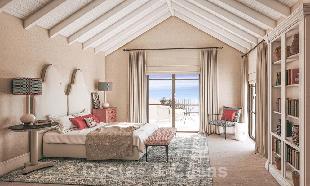 Nueva, mediterránea villa de lujo en venta con vistas panorámicas al golf y al mar en un resort de golf de 5 estrellas en la Costa del Sol 57796