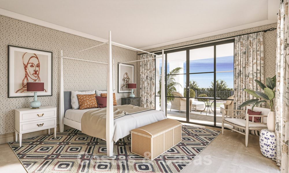 Nueva, mediterránea villa de lujo en venta con vistas panorámicas al golf y al mar en un resort de golf de 5 estrellas en la Costa del Sol 57797