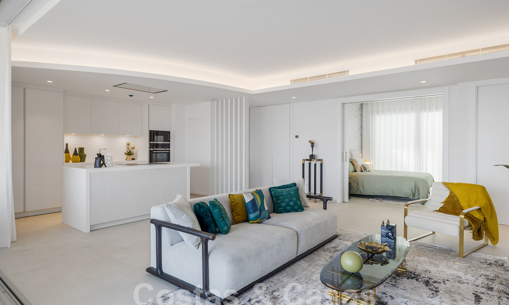 Apartamento nuevo con jardín y concepto innovador en venta en un gran complejo de naturaleza y golf en Marbella - Benahavis 58310