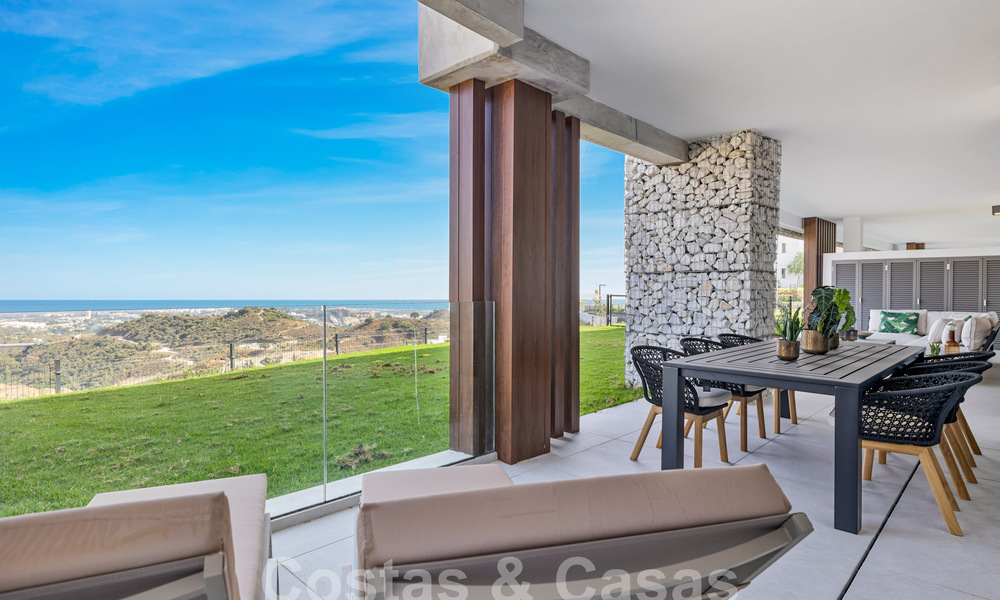 Apartamento nuevo con jardín y concepto innovador en venta en un gran complejo de naturaleza y golf en Marbella - Benahavis 58319