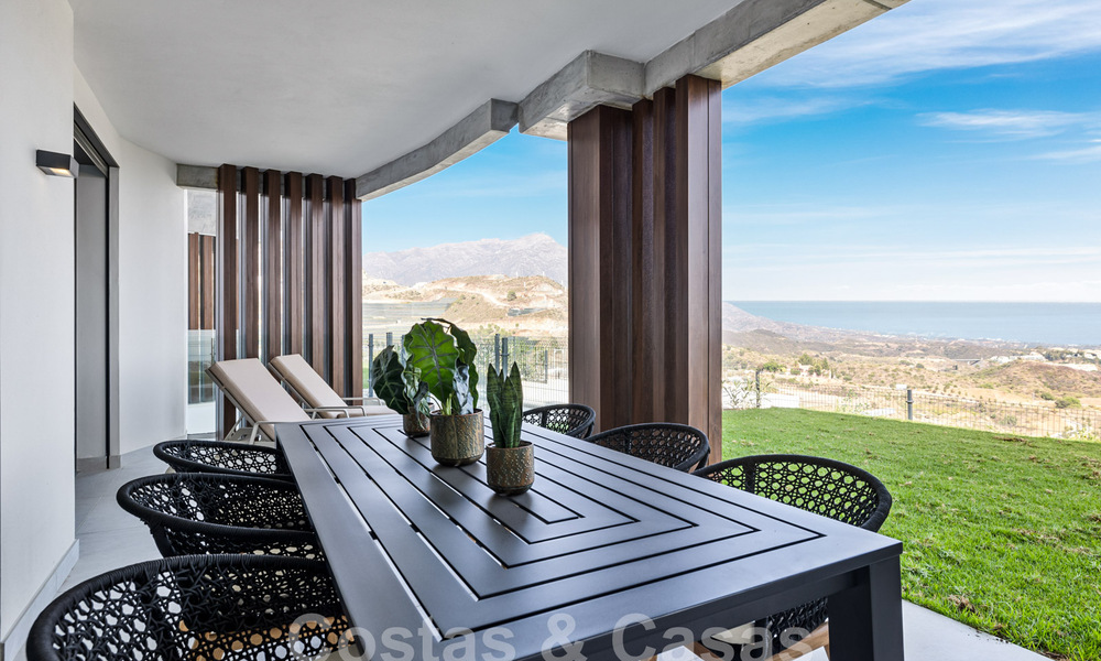 Apartamento nuevo con jardín y concepto innovador en venta en un gran complejo de naturaleza y golf en Marbella - Benahavis 58321