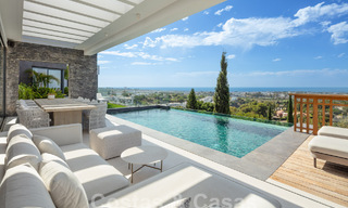 Prestigiosa y moderna villa de lujo en venta con impresionantes vistas al mar en urbanización cerrada en Marbella - Benahavis 58718 