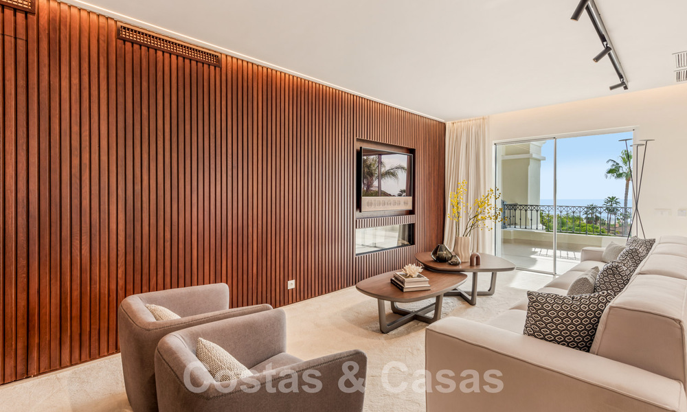 Amplio apartamento de lujo en venta con vistas panorámicas al mar en urbanización cerrada en la Milla de Oro, Marbella 59798