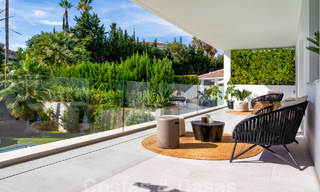 Moderna villa de lujo en venta en un estilo arquitectónico contemporáneo, a poca distancia de Puerto Banús, Marbella 59625 