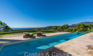 Majestuosa villa de lujo de estilo mediterráneo en venta con impresionantes vistas panorámicas al mar en Marbella - Benahavis 59822 