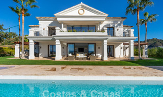 Majestuosa villa de lujo de estilo mediterráneo en venta con impresionantes vistas panorámicas al mar en Marbella - Benahavis 59886 