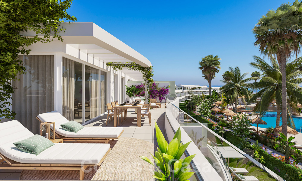 Nueva promoción de apartamentos con vistas al mar en venta, junto a un campo de golf cerca de Sotogrande, Costa del Sol 62030